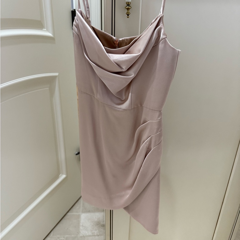 Nookie rose gold silk mini dress, size XS perfect condition